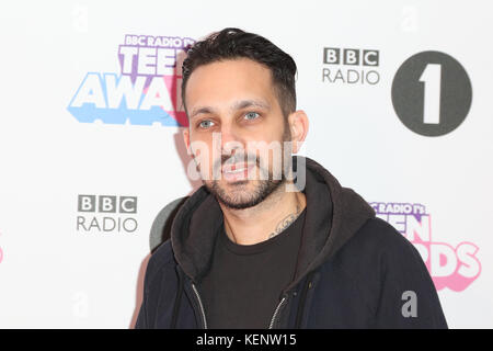 London, UK. 22nd October, 2017. Dynamo, Radio 1 Teen Awards, SSE Arena Wembley, London UK, 22 October 2017, Photo by Richard Goldschmidt Credit: Rich Gold/Alamy Live News Stock Photo