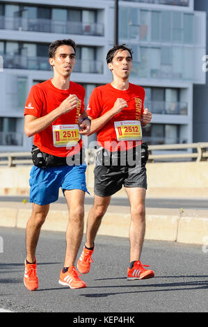 Toronto, Canada. 22nd October 2017. Runners are taking part in the Scotiabank Toronto Waterfront Marathon competition Credit: Anatoliy Cherkasov/Alamy Live News Stock Photo