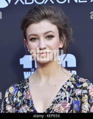 Katelyn Nacon arrives at AMC's “The Walking Dead” Season 9 Premiere