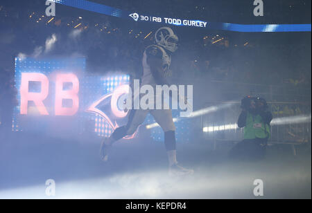 Los Angeles Rams' Todd Gurley during the International Series NFL match at Twickenham, London. Stock Photo