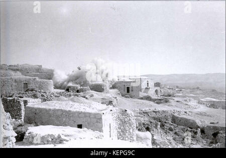 Demolition of houses in Bayt Nattif, Oct. 1948 Stock Photo