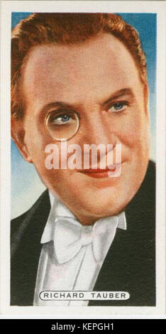 Richard Tauber, cigarette card Stock Photo