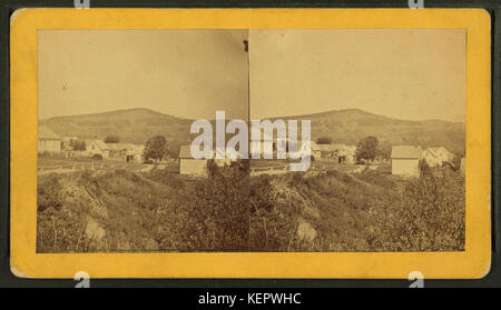 View of Mechanic Falls, Androscoggin County, by C. S. Gurney Stock Photo