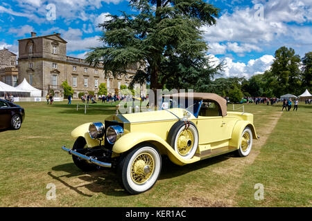 A 1926 Rolls Royce  40/50 HP Silver Ghost Roadster 'Playboy' at the Wilton House Classic & Supercar Show 2014 near Salisbury, Wiltshire, England Stock Photo