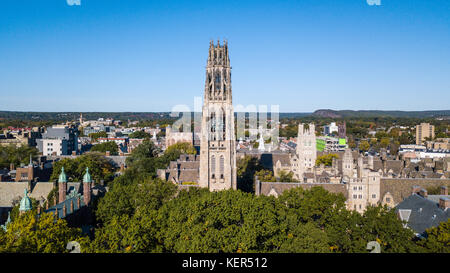 Harkness Tower, Yale Campus, New Haven, Connecticut Stock Photo