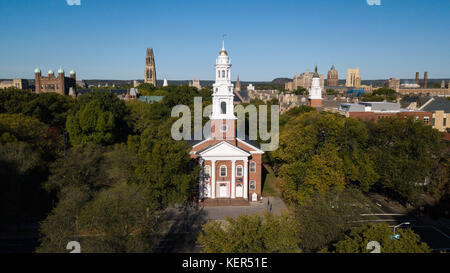 United Church on the Green, New Haven Green, 1814,  New Haven, Connecticut, USA Stock Photo