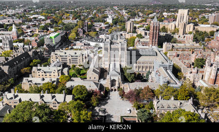 Sterling Memorial Library and Yale Campus, New Haven, Connecticut, USA Stock Photo