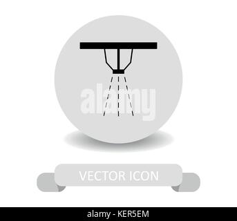 sprinklers on white background Stock Vector