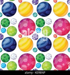 Illustraion of a seamless ball Stock Vector