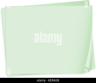 Illustration of the empty paper templates on a white background Stock Vector