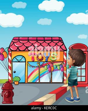 little toy shop store building facade scene vector illustration design  Stock Vector Image & Art - Alamy