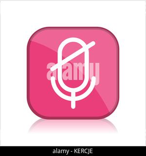 Web Button "Microphone" Stock Photo