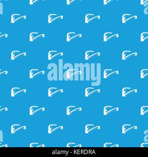 Water tap pattern seamless blue Stock Vector