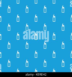 Plastic bottle of drain cleaner pattern seamless blue Stock Vector