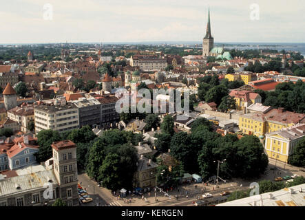 ESTONIA TALLINN view over town 2003 Stock Photo