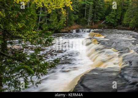 Tahquamenon Falls, Michigan, USA  by Bruce Montagne/Dembinsky Photo Associates Stock Photo