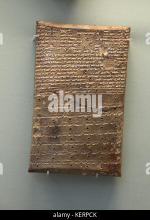 Advice for a prince. Literary text. 700-650 BC. Nineveh, Northern Iraq. Tablet clay. British Museum. London. GBR. Stock Photo