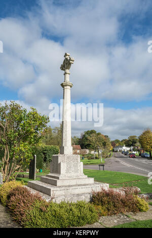 War memorial outside St Mary's Church in Chiddingfold village in Surrey, UK Stock Photo