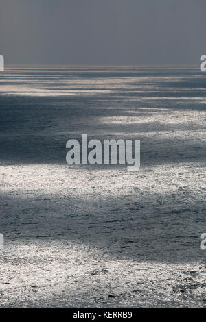 Light Patterns on the Sea Stock Photo