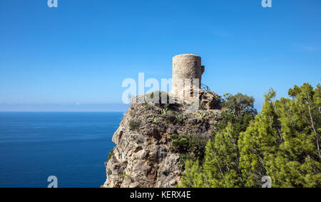 Torre del Verger in Banyalbufar, Majorca (Balearic Islands, Spain) Stock Photo