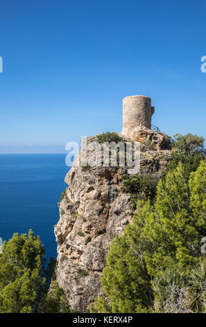 Torre del Verger in Banyalbufar, Majorca (Balearic Islands, Spain) Stock Photo