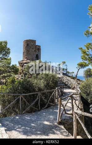 Torre del Verger in Banyalbufar, Majorca (Balearic Islands, Spain) Stock Photo