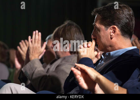 Claudio Fava, candidate for the Presidency of the Sicilian Region, during a Palermitan left assembly. Stock Photo