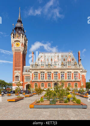 The historic town hall of Calais, France Stock Photo