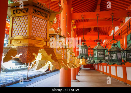 Kasuga-Taisha Shrine temple in Nara park, Japan Stock Photo