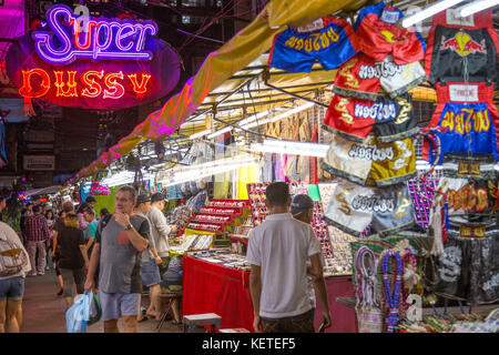 Patpong night market and red light district, Silom, Bangkok, Thailand Stock Photo