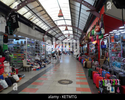 One of the many indoor passageways inside the Grand Bazaar, Marmaris, Turkey Stock Photo