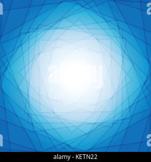 Multi layer of transparent blue square for abstract graphic design background concept Stock Vector
