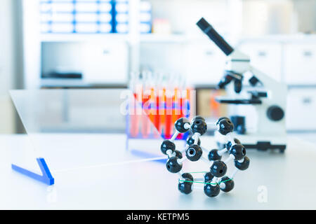 Microbiological items in science laboratory Stock Photo