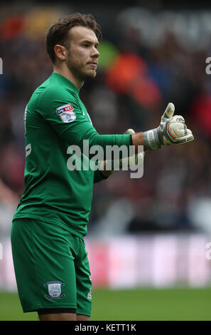 Preston North End goalkeeper Chris Maxwell Stock Photo