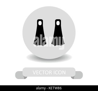 diving seat icon on white background Stock Vector