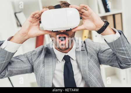 vr headset Stock Photo