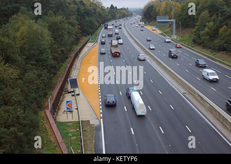 managed motorway Stock Photo