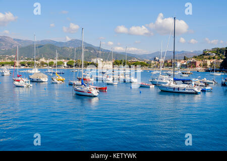 Baia delle Favole, Bay of Fairy Tales, Sestri Levante on the Italian Riviera, Liguria, Italy Stock Photo