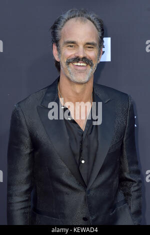 Steven Ogg attends AMC's 'The Walking Dead' Season 8 Premiere and the 100th Episode celebration at Greek Theatre on October 22, 2017 in Los Angeles, California. | Verwendung weltweit Stock Photo