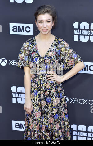 Katelyn Nacon attends AMC's 'The Walking Dead' Season 8 Premiere and