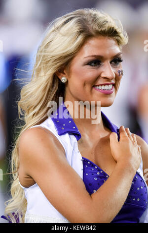 October 21, 2017: .TCU Showgirls perform during an NCAA ...