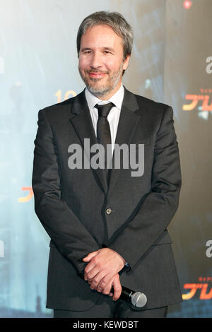 Tokyo, Japan. 23rd October, 2017. Director Denis Villeneuve attends a Japan Premiere for the film Blade Runner 2049 on October 24, 2017, Tokyo, Japan. Villeneuve, along with actor Harrison Ford and actresses Ana de Armas and Sylvia Hoeks, greeted the fans at the event. The movie Japanese theaters on October 27. Credit: Rodrigo Reyes Marin/AFLO/Alamy Live News Stock Photo