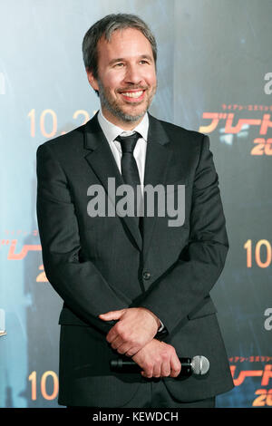 Tokyo, Japan. 23rd October, 2017. Director Denis Villeneuve attends a Japan Premiere for the film Blade Runner 2049 on October 24, 2017, Tokyo, Japan. Villeneuve, along with actor Harrison Ford and actresses Ana de Armas and Sylvia Hoeks, greeted the fans at the event. The movie Japanese theaters on October 27. Credit: Rodrigo Reyes Marin/AFLO/Alamy Live News Stock Photo