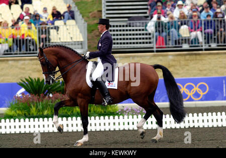Olympic Games, Sydney 2000, Ellen Bontje (NED) riding Silvano N Stock Photo