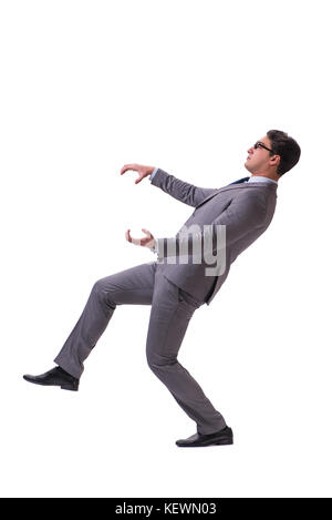 Puppet businessman isolated on white background Stock Photo