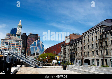 Custom House Block, Boston, Massachusetts, United States of America Stock Photo