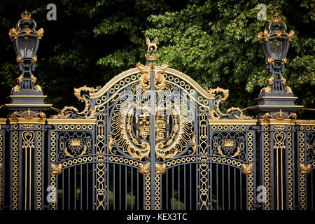 Canada Gate forms part of the Queen Victoria Memorial   Buckingham Palace  City of Westminster in London the capital city of England Stock Photo