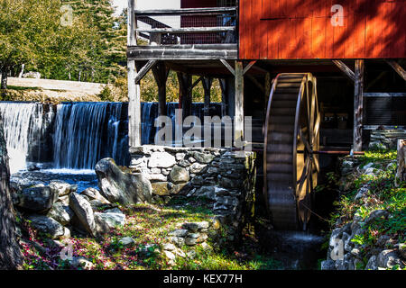 The Mill, old sawmill, at Weston, Vermont, USA Stock Photo