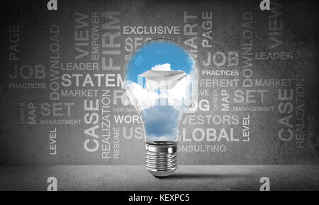 Effective business innovations for world. Stock Photo