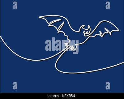 halloween bat silhouette design isolated on white background. Vector ...